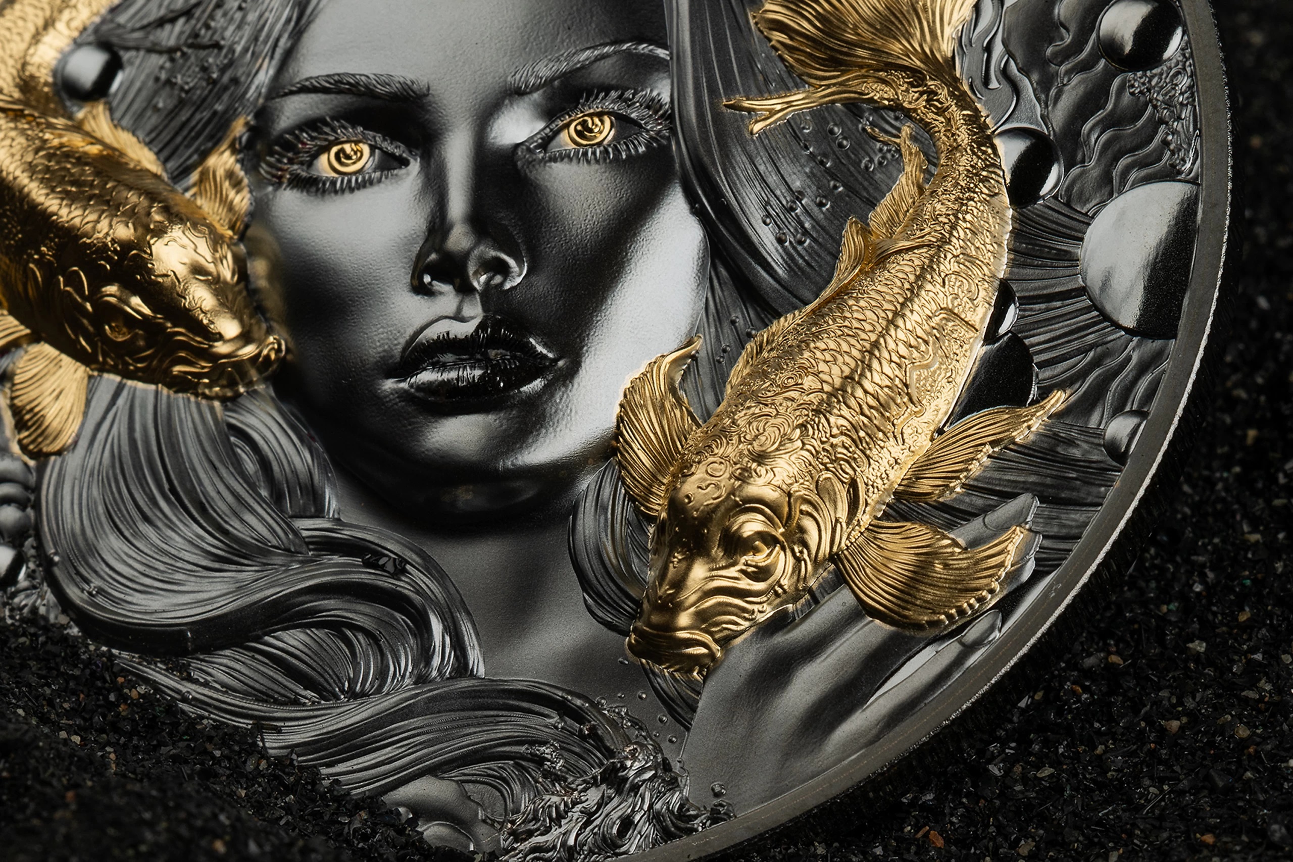 (W168.1.10.D..2024.30811) Palau 10 Dollars Goddess of Water 2024 - Black Proof silver (blog illustration) (zoom)