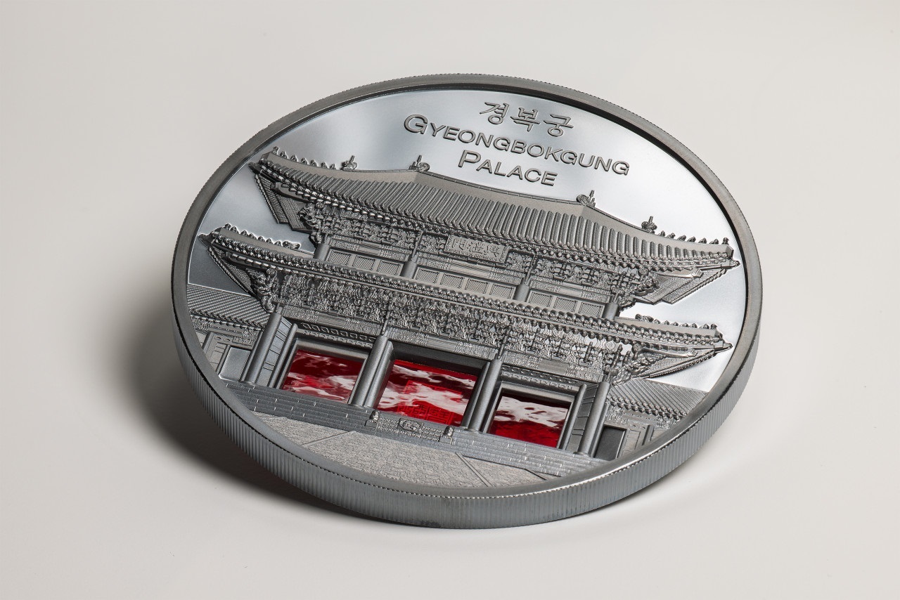 (W168.1.25.D.2024.30788) Palau 25 Dollars Seoul Gyeongbokgung Palace 2024 - Black Proof silver (blog) (zoom)