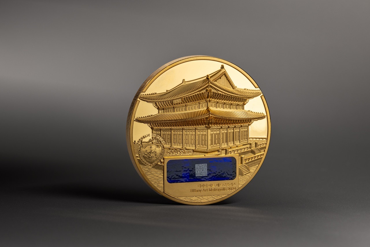 (W168.1.500.D.2024.30789) Palau 500 Dollars Gyeongbokgung Palace in Seoul 2024 - Black Proof gold (blog) (zoom)