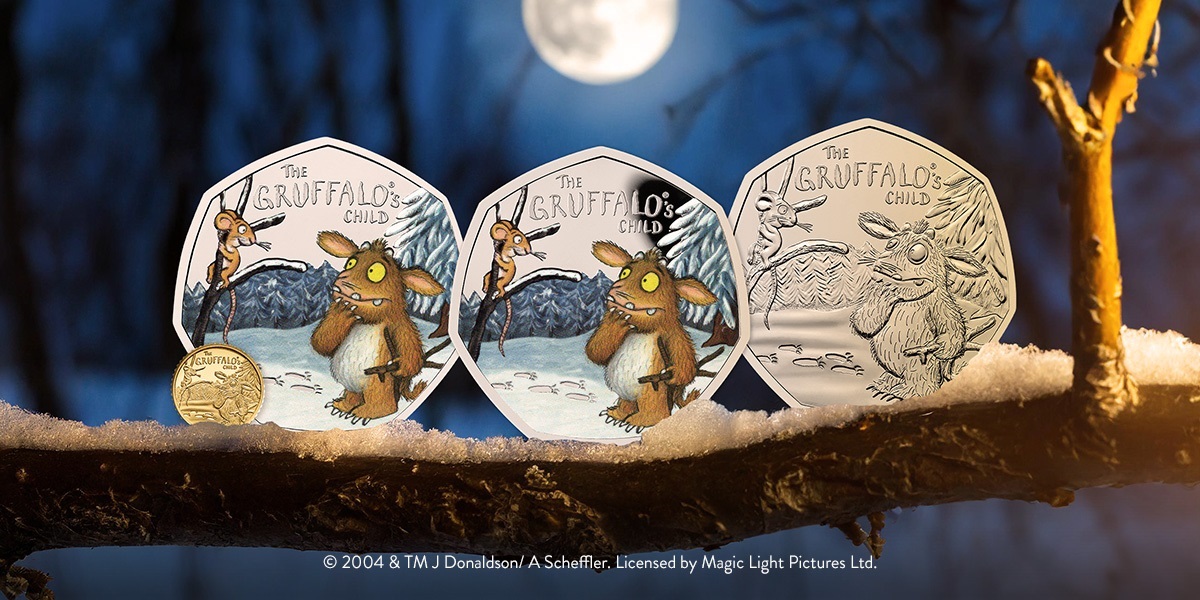 (W185.50.P.2024.UK24GCBU) UK 50 Pence The Gruffalo s Child 2024 BU (blog illustration) (zoom)