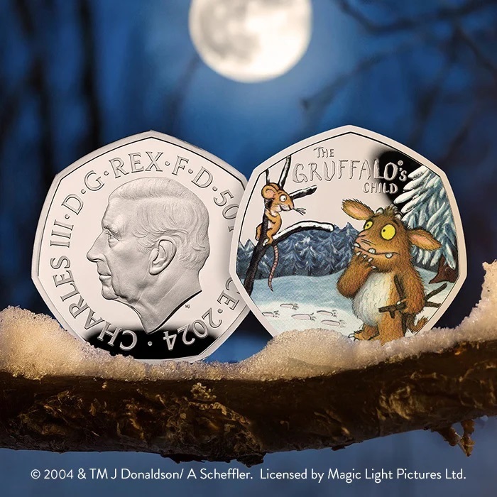 (W185.50.P.2024.UK24GCSP) United Kingdom 50 Pence The Gruffalo s Child 2024 - Proof silver (blog) (zoom)