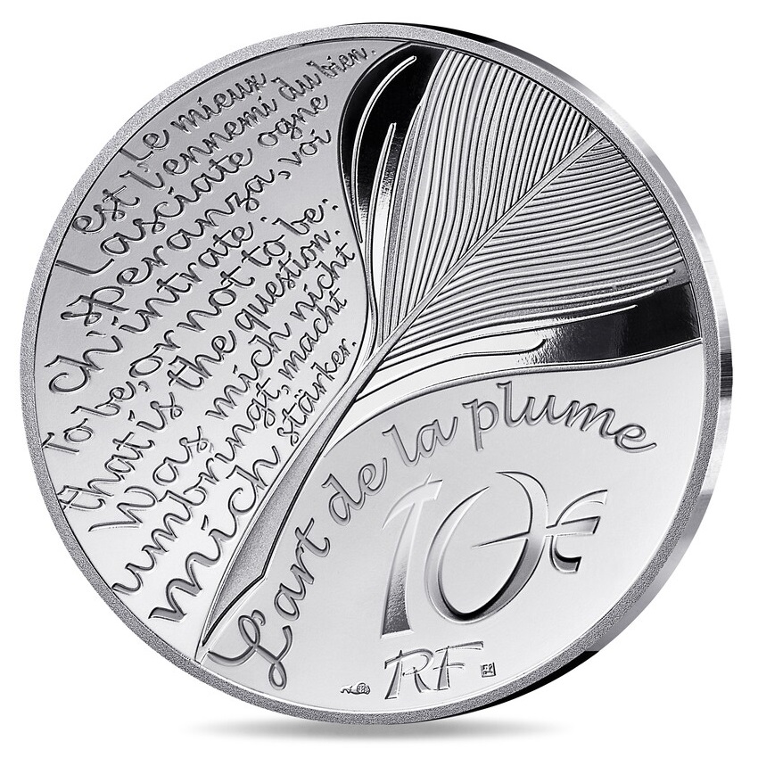 (EUR07.Proof.2024.10041387050000) 10 euro France 2024 Proof silver - Alexandre Dumas Reverse (zoom)