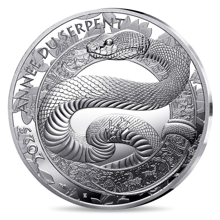 (EUR07.Proof.2025.10041388970000) 10 euro France 2025 Proof silver - Year of the Snake Obverse (zoom)