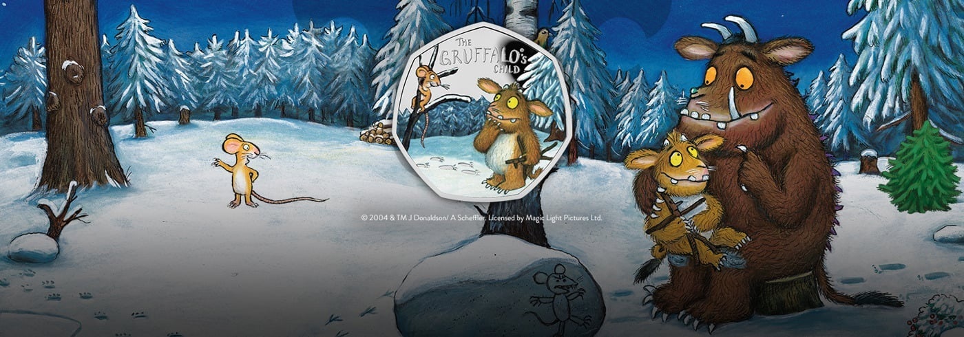 (W185.50.P.2024.UK24GCSP) United Kingdom 50 Pence The Gruffalo s Child 2024 - Proof silver (blog illustration) (zoom)