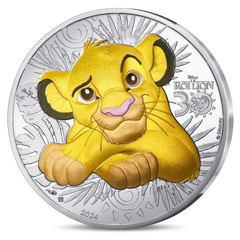 (EUR07.10.E.2024.10041386770005) 10 euro France 2024 silver - The Lion King Obverse (zoom)