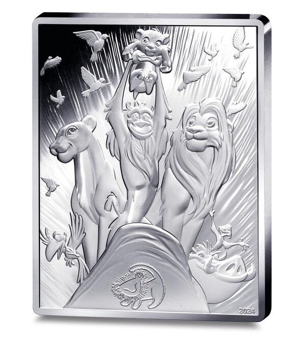 (EUR07.Proof.2024.10041383530000) 10 euro France 2024 Proof silver - The Lion King (Rafiki holding Kion) Obverse (zoom)