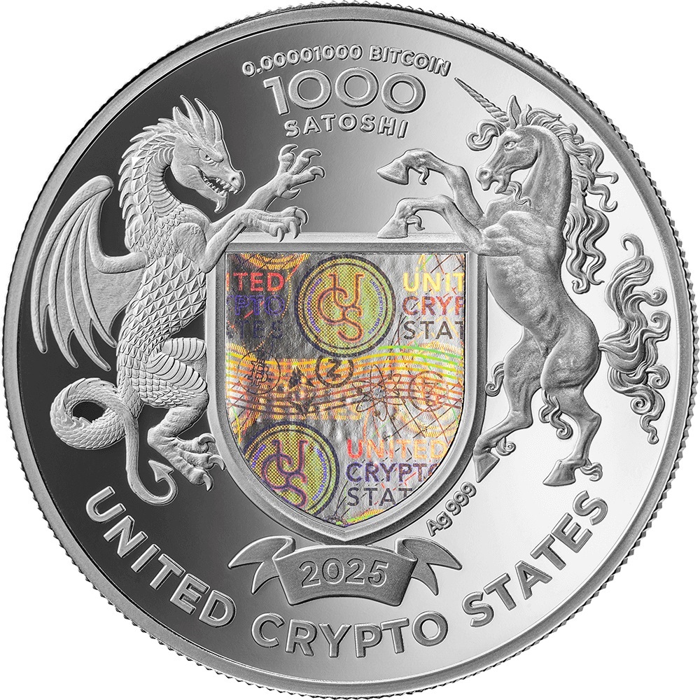 (W071.1.1000.S.2025.1) United Crypto States 1000 Satoshi American Buffalo 2025 - Proof silver Obverse (zoom)