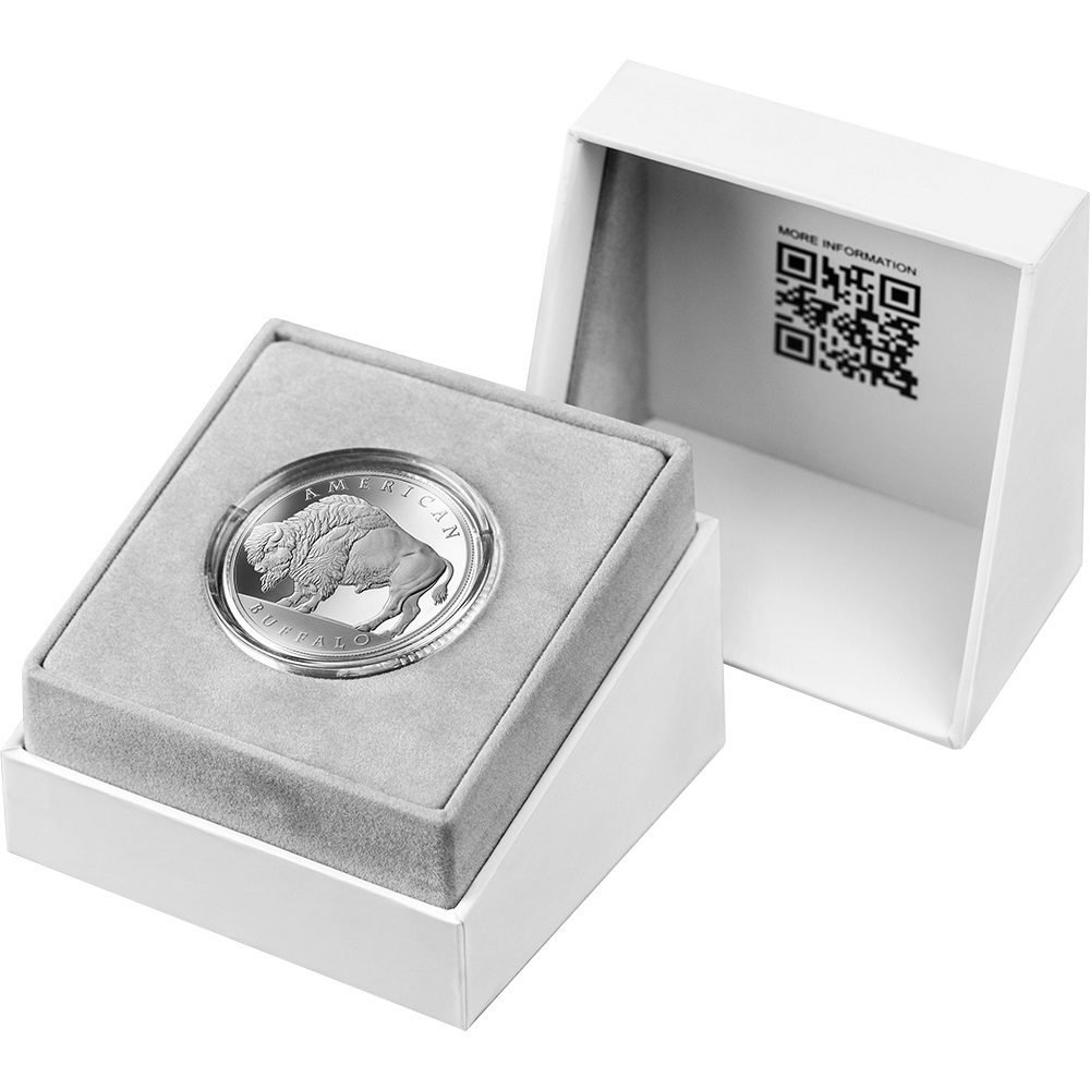 (W071.1.1000.S.2025.1) United Crypto States 1000 Satoshi American Buffalo 2025 - Proof silver (case) (zoom)