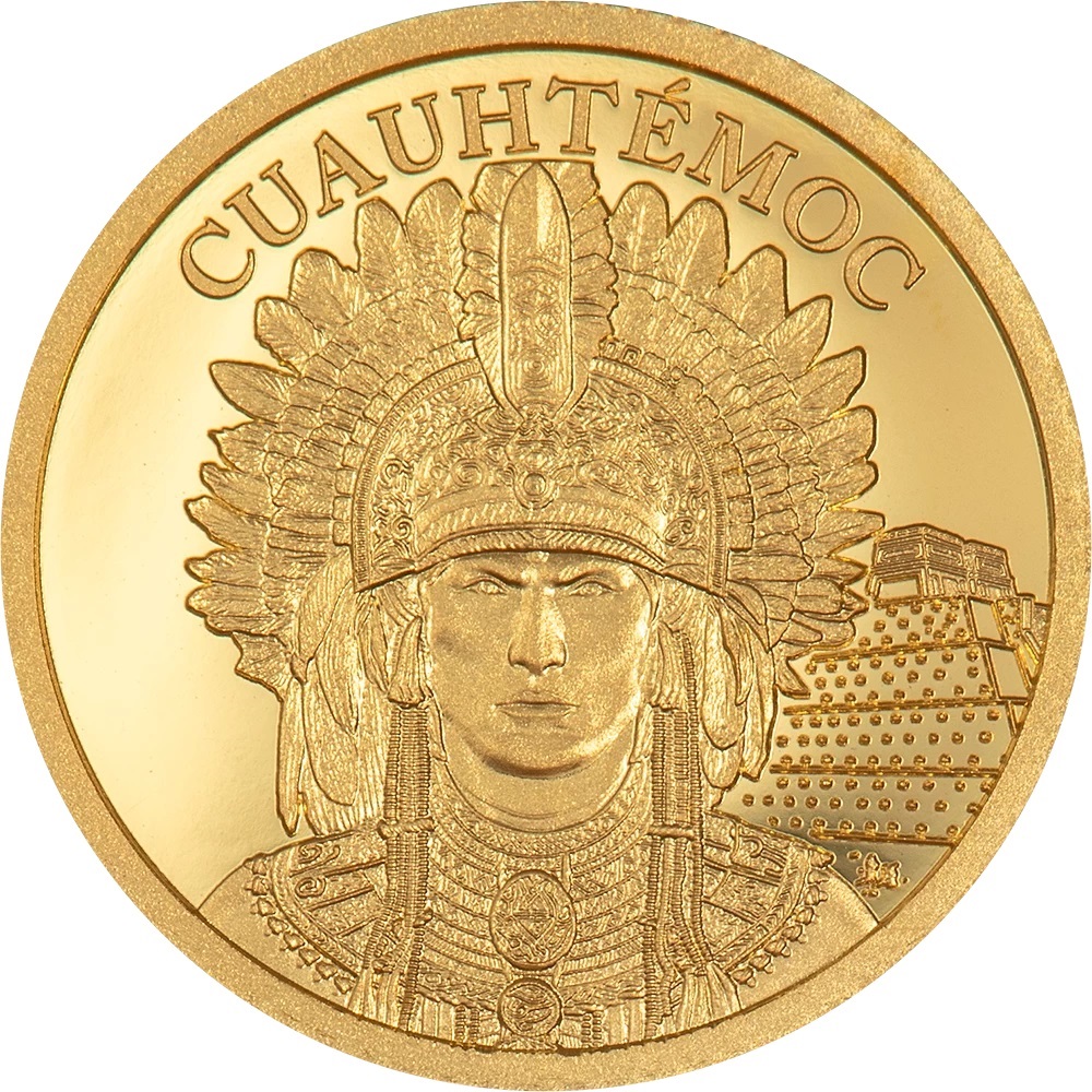 (W099.5.D.2022.29779) Cook Islands 5 Dollars Aztecs Empire 2025 - Proof gold Reverse (zoom)