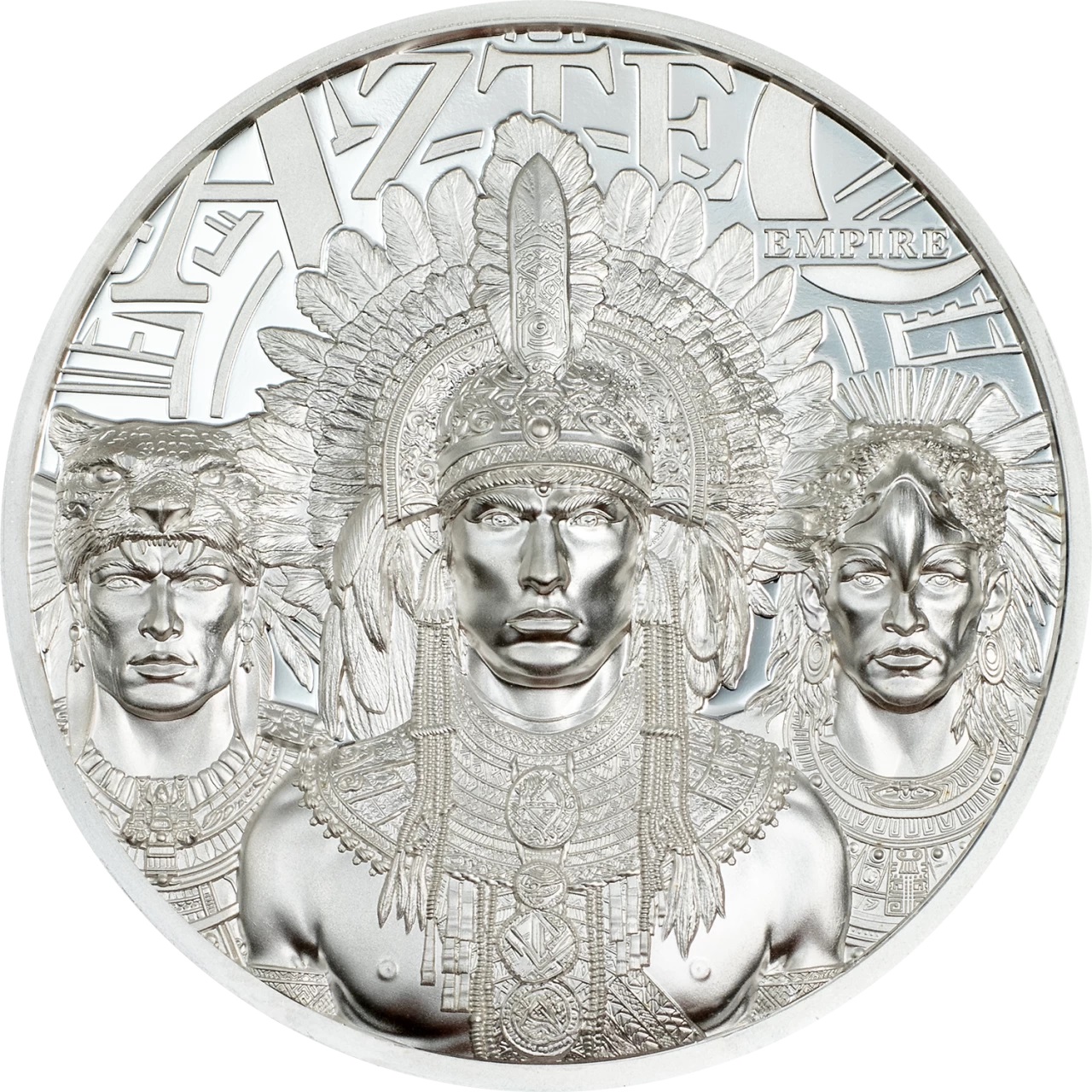 (W099.5.D.2025.30912) Cook Islands 5 Dollars Aztecs Empire 2025 - Proof silver Reverse (zoom)