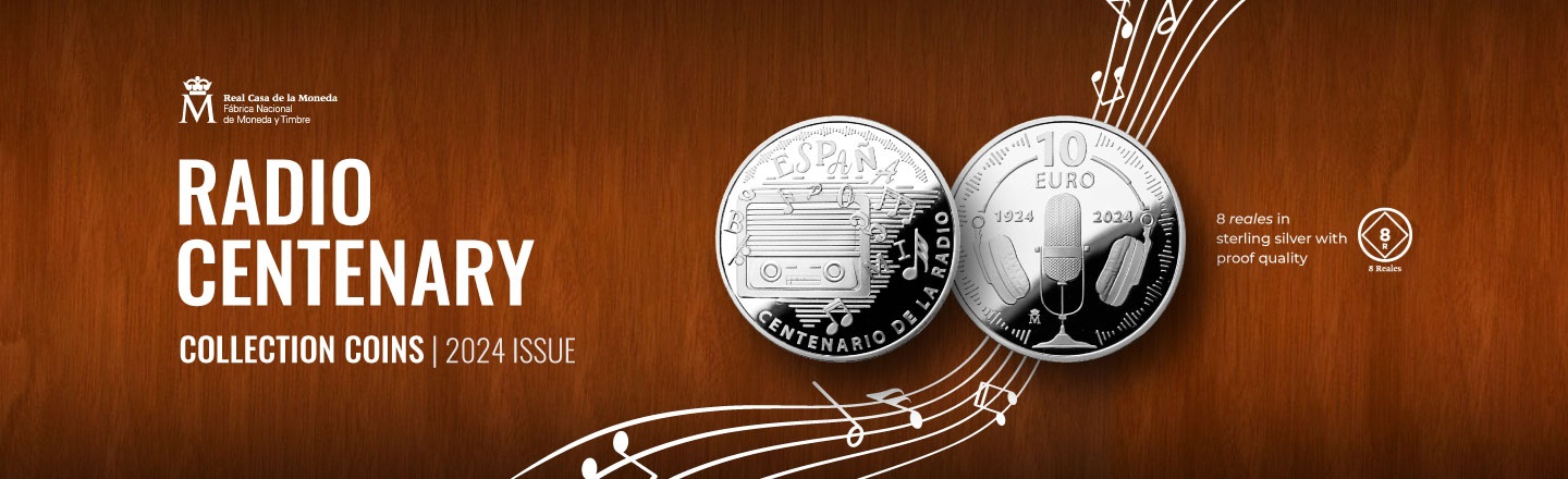 (EUR05.Proof.2024.92947013) 10 € Spain 2024 Proof silver - Centenary of the first radio broadcast in Spain (blog) (zoom)